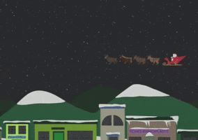 christmas flying GIF by South Park 