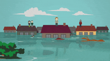scared water GIF by South Park 