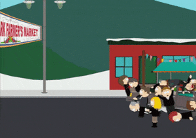 street running GIF by South Park 