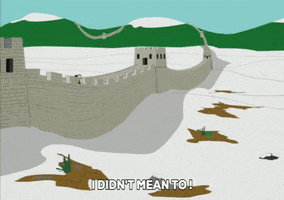 great wall snow GIF by South Park 