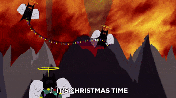 excited christmas GIF by South Park 