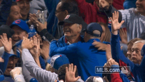 Happy Bill Murray GIF by MLB - Find & Share on GIPHY