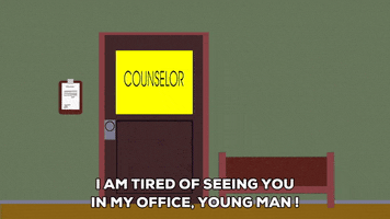 offic outside the counselor's office GIF by South Park 