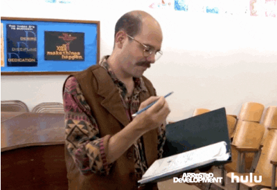 Arrested Development Taking Notes GIF by HULU - Find & Share on GIPHY