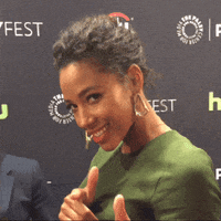 kylie bunbury finger guns GIF by The Paley Center for Media