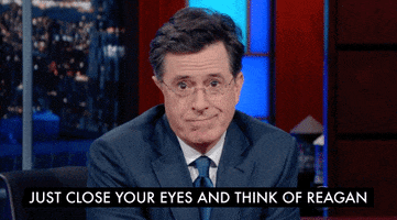 ronald reagan gop GIF by The Late Show With Stephen Colbert