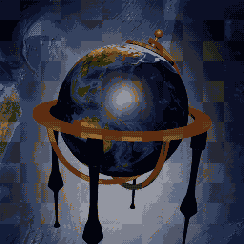 rotate mother earth GIF by Jacqueline Jing Lin