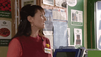 Susan Mitchell Grimace GIF by UKTV Australia