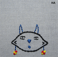 monster embroidery GIF by Harmonie Aupetit