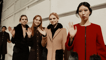 wave waving GIF by NYFW: The Shows