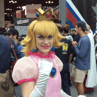 Princess Peach Cosplay GIF by New York Comic Con
