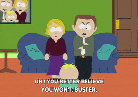butters stotch anger GIF by South Park 