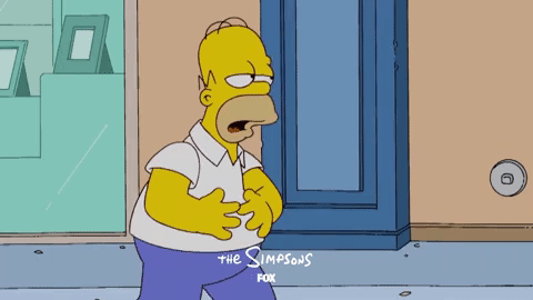 Giphy - sick the simpsons GIF