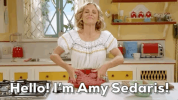 amy sedaris hello GIF by truTV’s At Home with Amy Sedaris