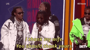 i thank my wife GIF by BET Awards
