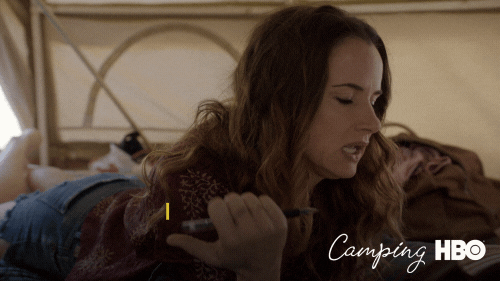 Journaling Juliette Lewis GIF by Camping - Find & Share on GIPHY