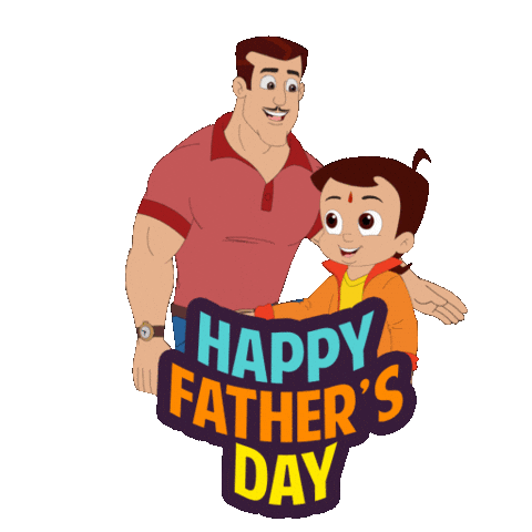 Family Father Sticker by Chhota Bheem