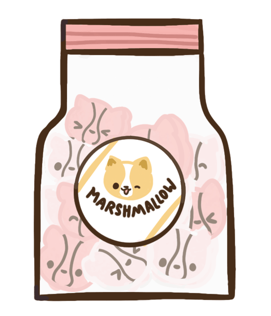 Dog Marshmallow Sticker by for iOS & Android GIPHY