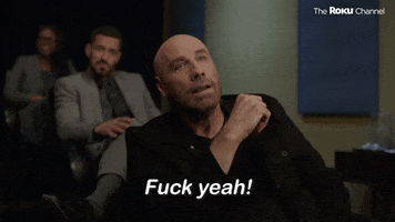 John Travolta GIF by The Roku Channel