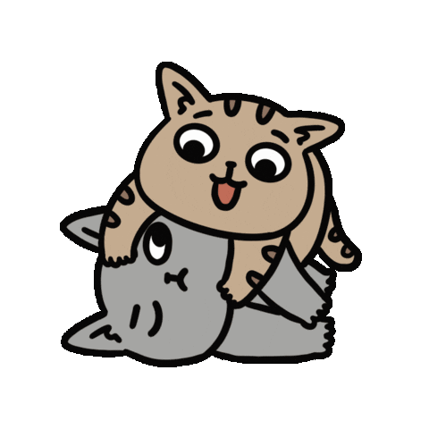 Girlfriend Love Sticker by Cat and Cat Comics