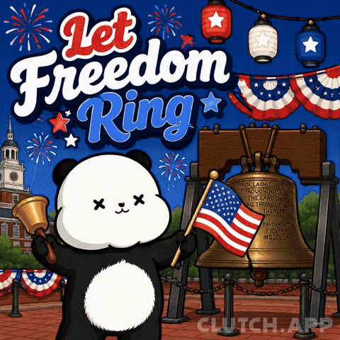 Independence Day Celebration GIF by Kanpai Pandas