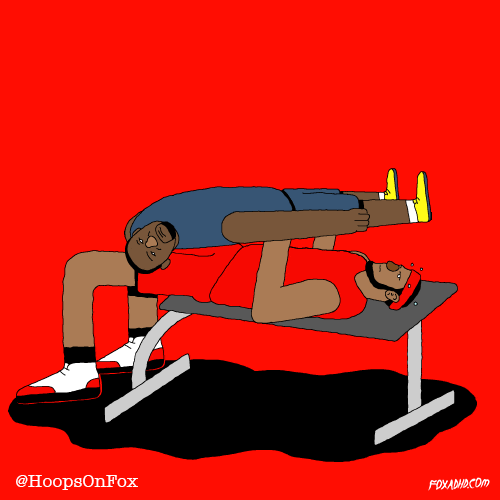 Bench Press Exercise GIF by FOX Sports: Watch. Enjoy. Repeat.