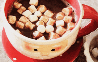 Hot Chocolate Marshmellows GIF by GIF Greeting Cards