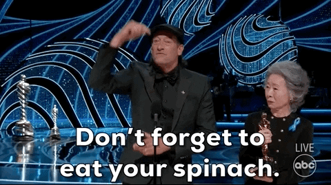 Oscars Spinach GIF by The Academy Awards - Find & Share on GIPHY