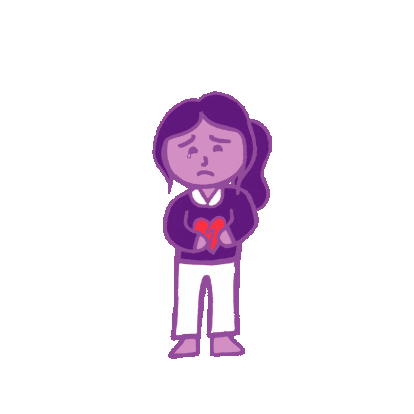 Sad Domestic Violence Sticker