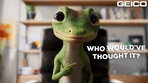 GEICO'dan Who Knew Reaction GIF - Find & Share on GIPHY