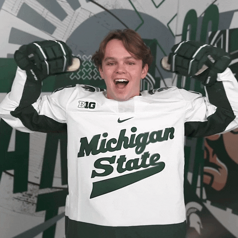 Msu Go Green GIF by Michigan State Athletics