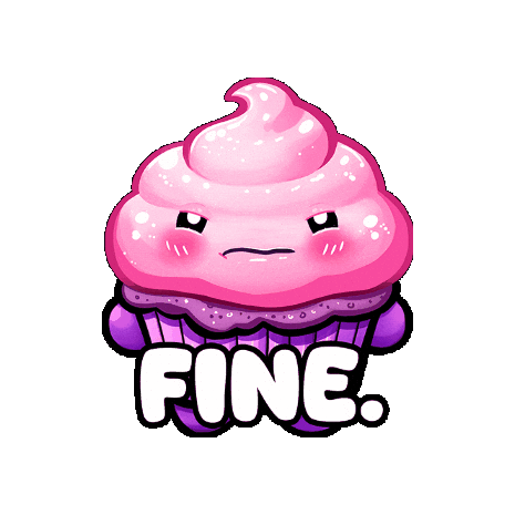 Over It Whatever Sticker by Candy Kult Land