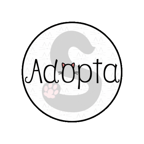 Adopta Catsitter Sticker by Tras las Huellas del Gato | Lidia