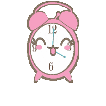 Pinky Alarm Clock Sticker by Giulia Pinky Time