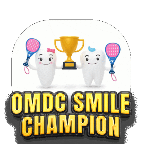 Champion Smile Sticker by OMDC Dental Clinic