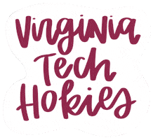 Virginia Tech Football Sticker