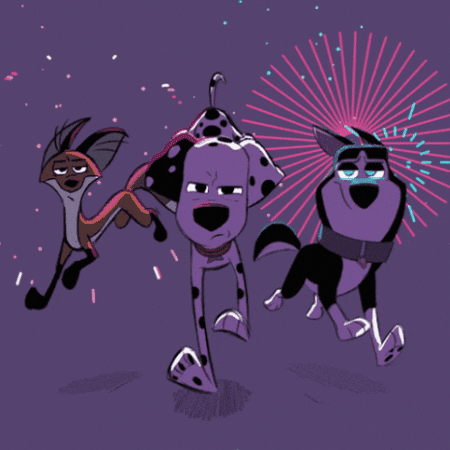 101 Dalmatians Running GIF