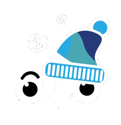 Snow Winter Sticker by Bivo