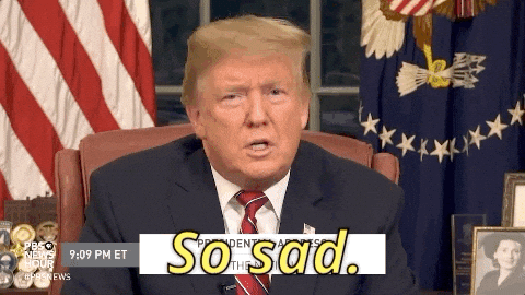 sad donald trump GIF - sad donald trump GIF