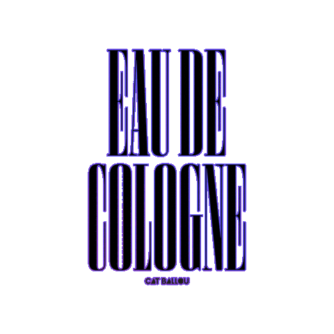 Eau De Cologne Sticker by Cat Ballou