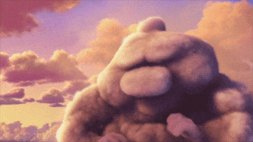 partly cloudy clouds GIF