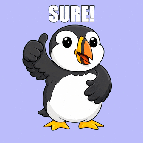 Yep Yes GIF by Puffins