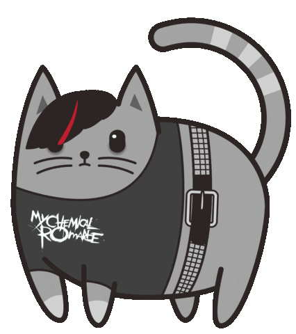 Happy My Chemical Romance Sticker by Meowingtons for iOS & Android | GIPHY