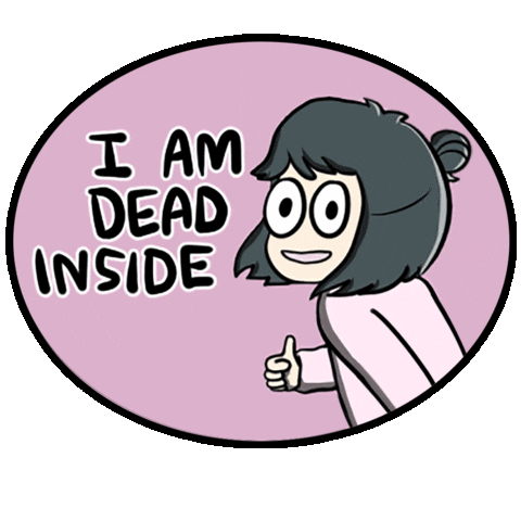 Dead Inside Sticker by Dami Lee