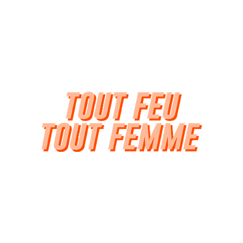Fire Woman Sticker by Septem Paris