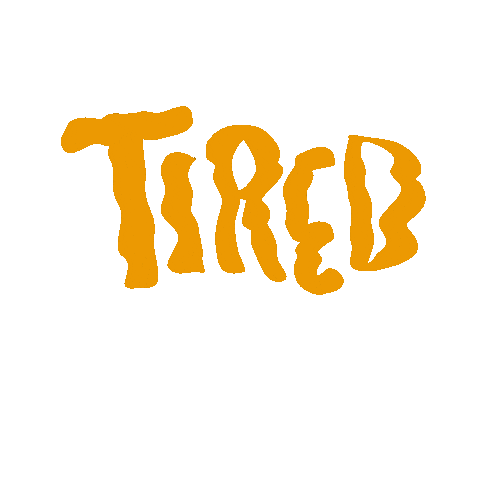 Tired Mood Sticker