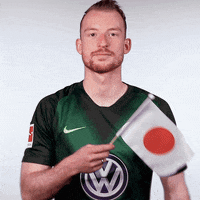 waving maximilian arnold GIF by VfL Wolfsburg