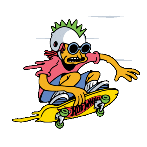Skateboard Hotwheels Sticker by Mattel