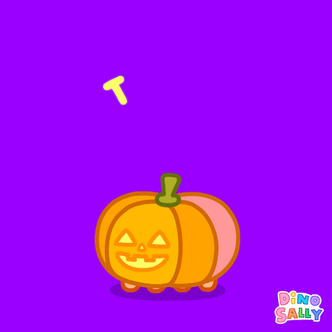 Happy Trick Or Treat GIF by DINOSALLY