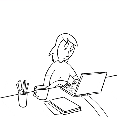Home Office Work GIF by BBB illustration